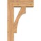 Ekena Millwork Westlake Block Smooth Bracket w/ Offset Brace, Western Red Cedar, 7 1/2"W x 22"D x 34"H BKT0806X22X34WTL05SWR - alternate 4